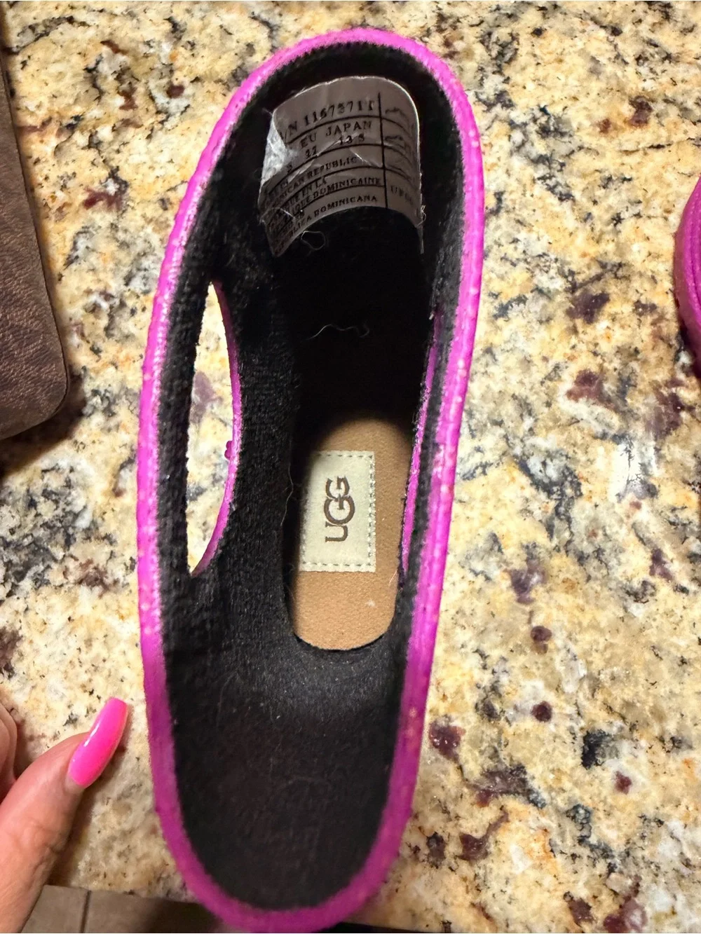 UGG Kids Glitter Fuchsia Rain Boots